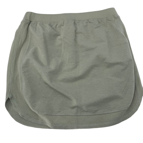 2/$30 SUNDAYS NYC Mini Skirt Size 0 NEW Green Soft Athleisure Drawstring - Picture 6 of 8